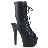 6" Heel ASPIRE-1016 Black Faux Leather